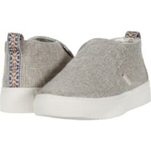 Hey Dude Peyton Linen Beige Slip In Sneaker Shoes Ladies size 6